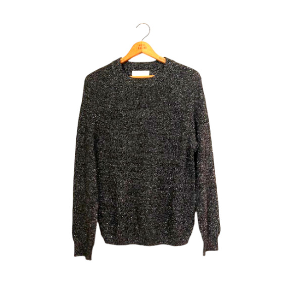 Black Metallic Pullover Sweater - Urban Outfitters - Size S - Picture 1 of 6
